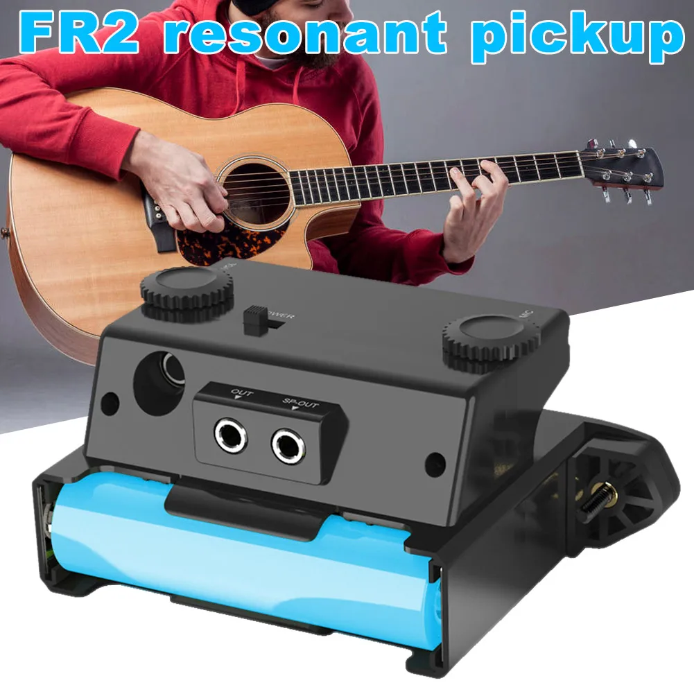

1 Pcs Guitar Resonance Pickup Musical with Magnetic Reverb Chorus Delay Function Pro Playing Accessories