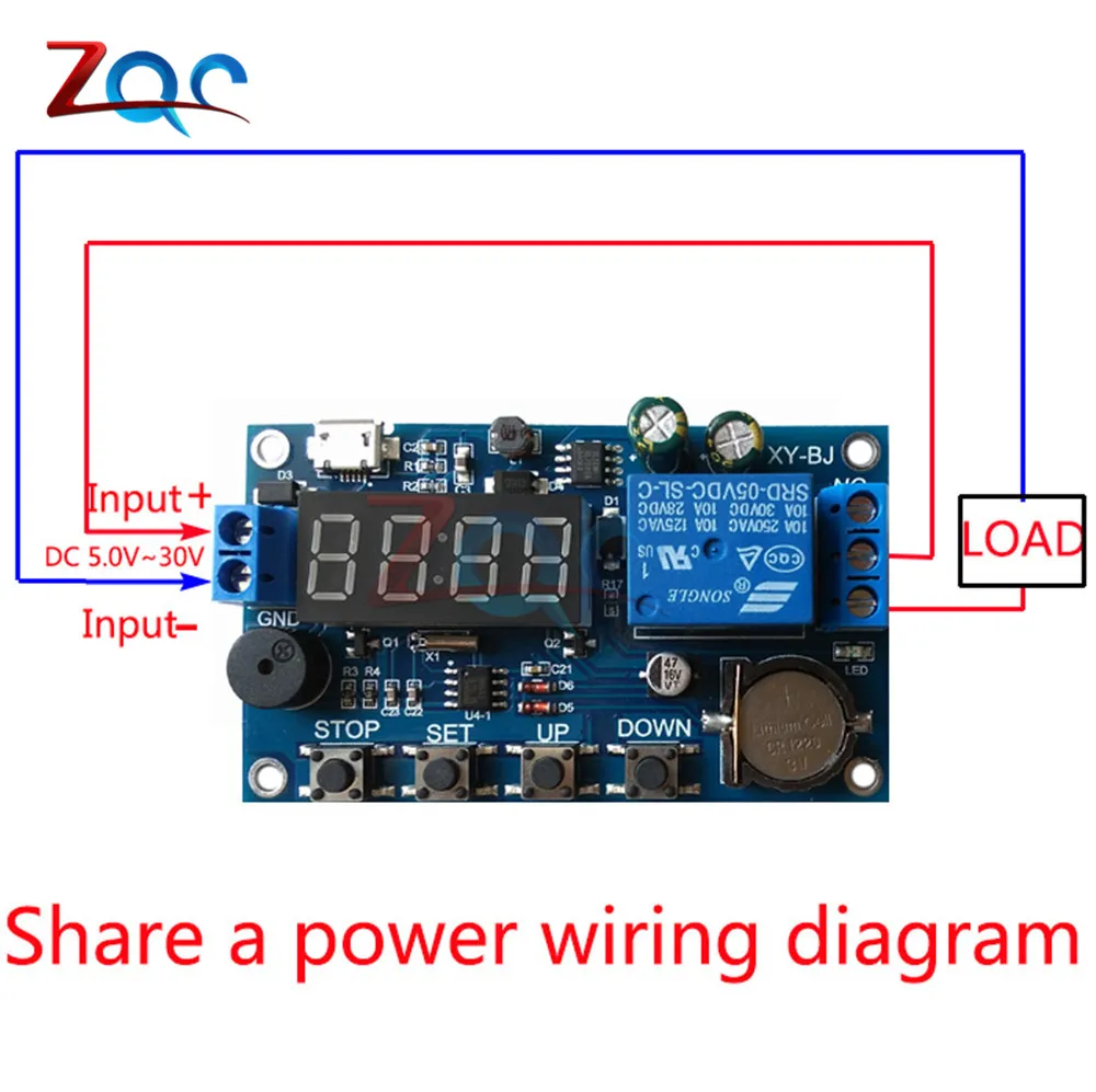 DC 5 В в режиме реального времени реле таймера задержки модуль переключатель управление Синхронизация Часов несколько режимов управления схема подключения