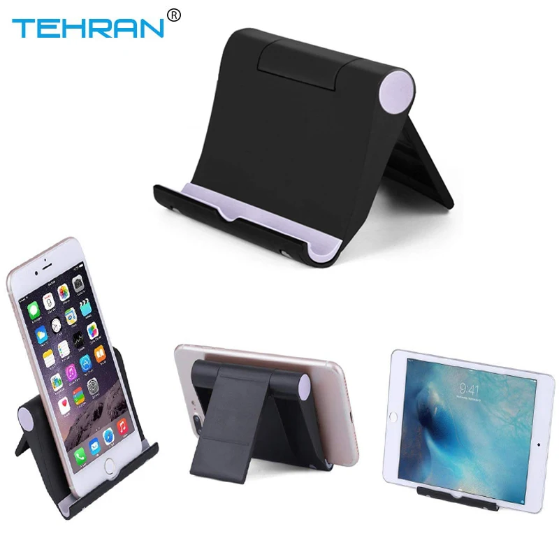 

Universal Plastic Phone Holder Stand Base Flexible Folding Mobile for iPhone 8 X XR For iPad Samsung S10 Xiaomi 9 Redmi note7