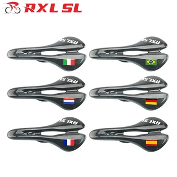 

RXL SL Bicycle Saddle Front Seat Mat Carbon Saddle Black Mtb Saddle UD Glossy With Flag Road Bicycle Carbon Saddles
