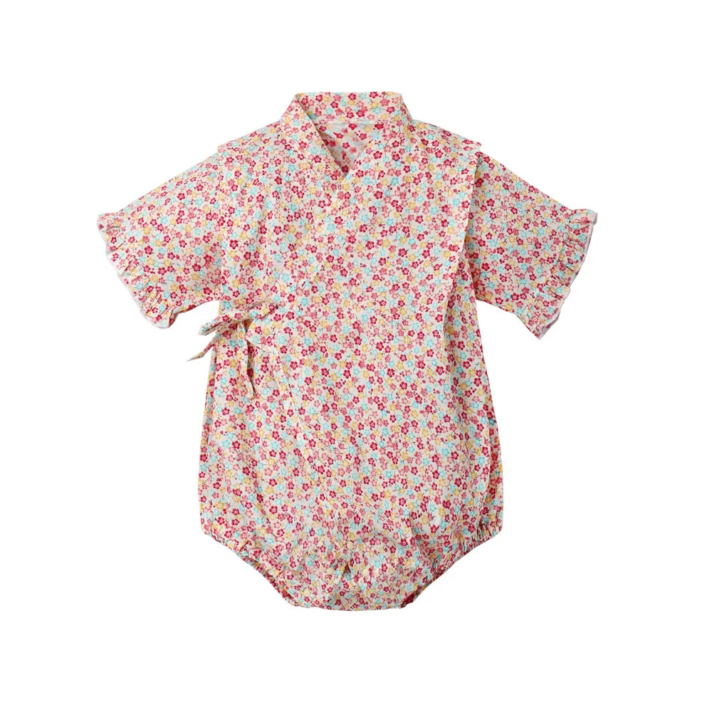 Romper Meninas Macacão Retro Roupão Uniforme Bebes Pijamas Roupas Formais