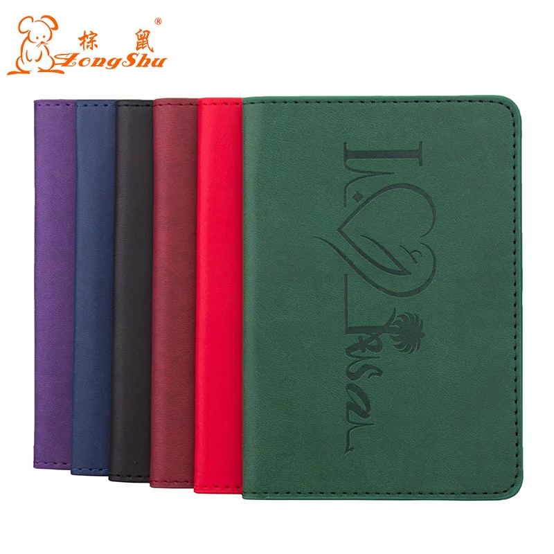 Solid Color Saudi Arabian Passport Holder Business Card Holder Soft Pu