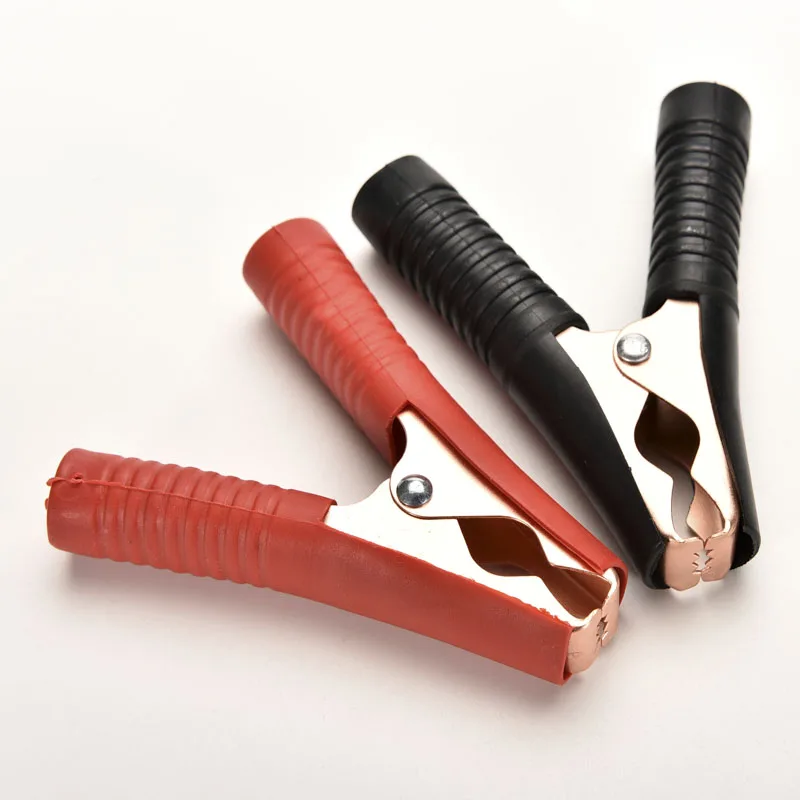 

2Pcs 90mm Hot Car Alligator Clips Battery Clamps Crocodile Clip 100A Red+Black