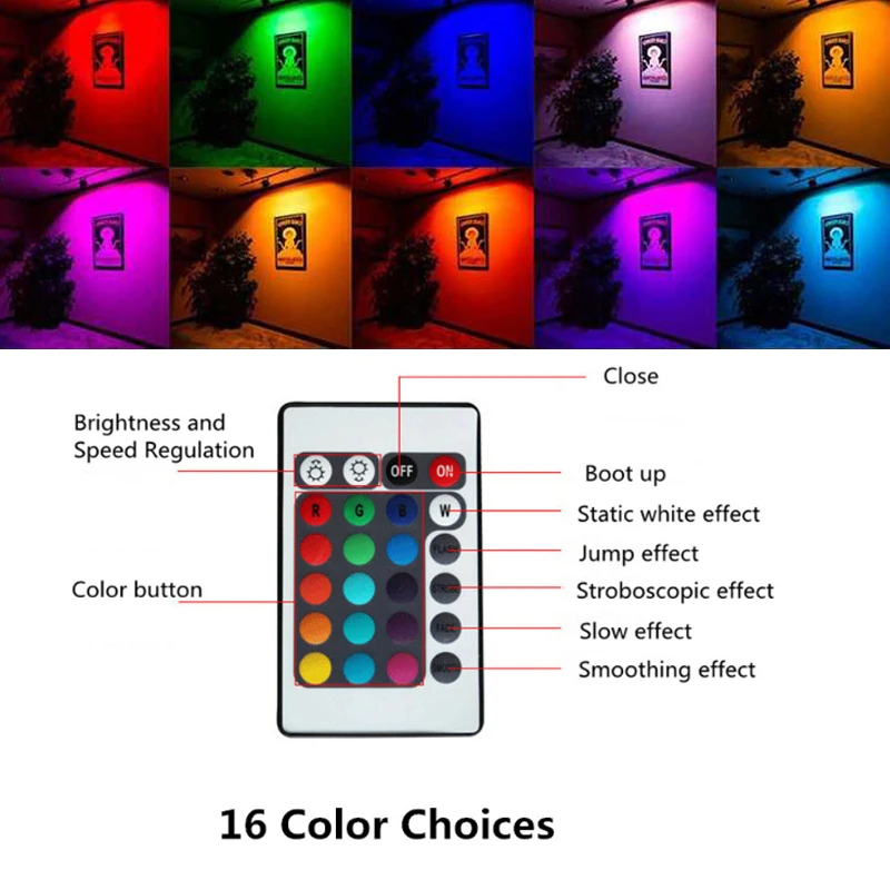 Светодиодный прожектор RGB 10 Вт 20 30 50 от 110 до 220 водонепроницаемый для наружного