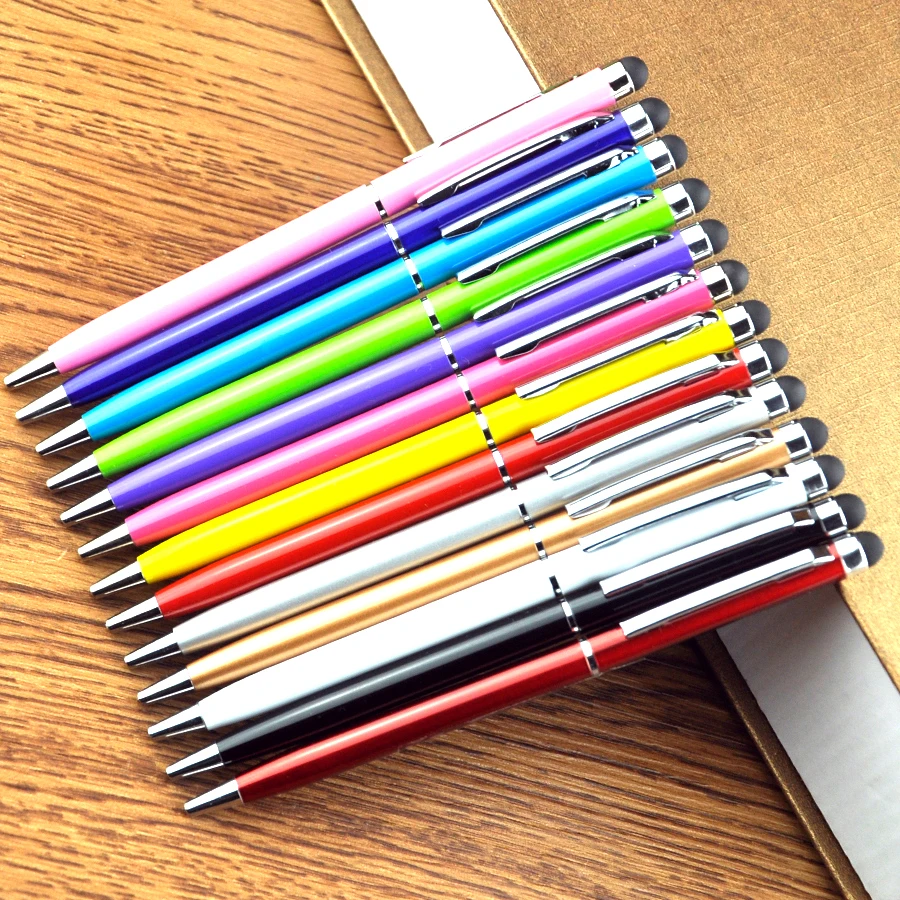 

100pcs Universal 2 in 1 Capacitive Screen Brush & Stylus Pen For Ipad Mini Air 2 3 4 for Iphone Samsung Smart Phone Tablet PC
