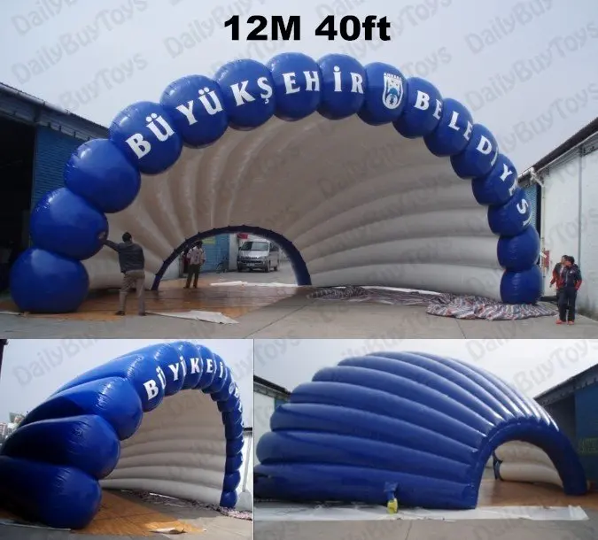 TT16 Crazy Price Inflatables Event shell dome Tent PVC 40ft 12m + Free