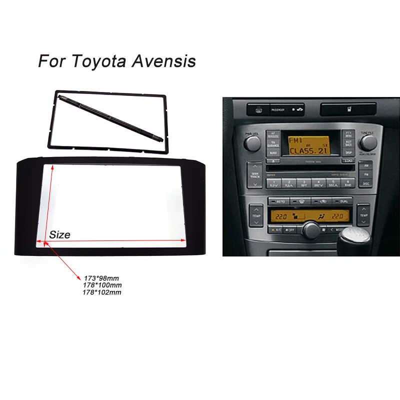 font b Car b font font b Radio b font Fascia for TOYOTA Avensis Facia