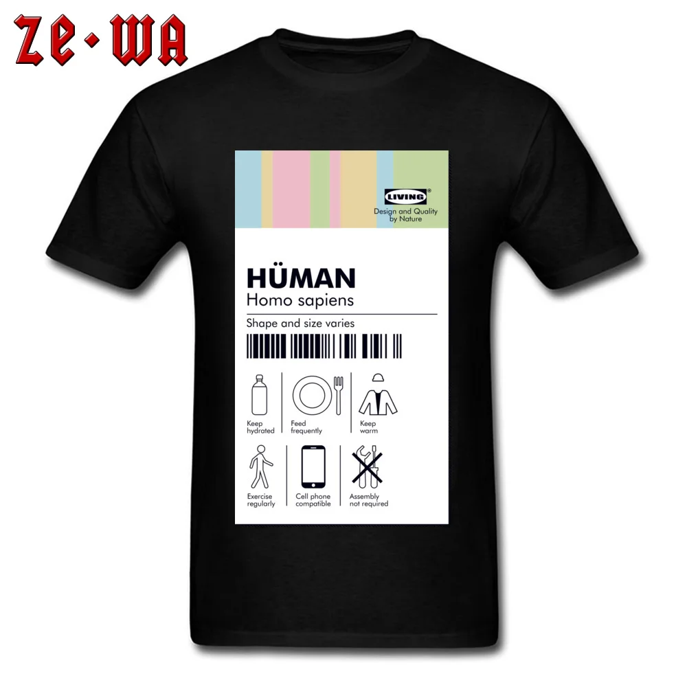 Family Tshirts Brand New Crewneck Human tag T shirt Pure Cotton Men T Shirt Casual Short Sleeve Sweatshirts Drop Shipping Human tag T shirt black