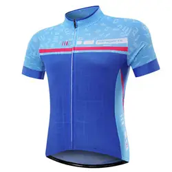 Для мужчин Велоспорт Джерси короткий рукав Велосипедная Форма велосипед рубашка велосипеды летний спортивный Майки синий дышащая