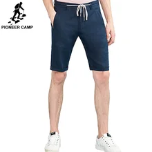 Пионерский лагерь повседневные шорты для мужчин брендовая одежда облегающие однотонные льняные дышащие мужские шорты тонкие хаки ADK802106