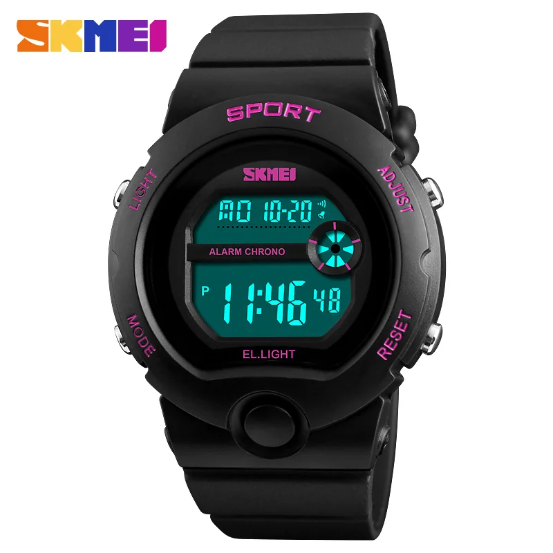 Trendy Sports Brand SKMEI Women Shock Water Proof Digital Watch Chrono Alarm Clock Calendar Relogio Feminino Eletronic Watches Trendy Sports Brand SKMEI Women Shock Water Proof Digital Watch Chrono Alarm Clock Calendar Relogio Feminino Eletronic Watches