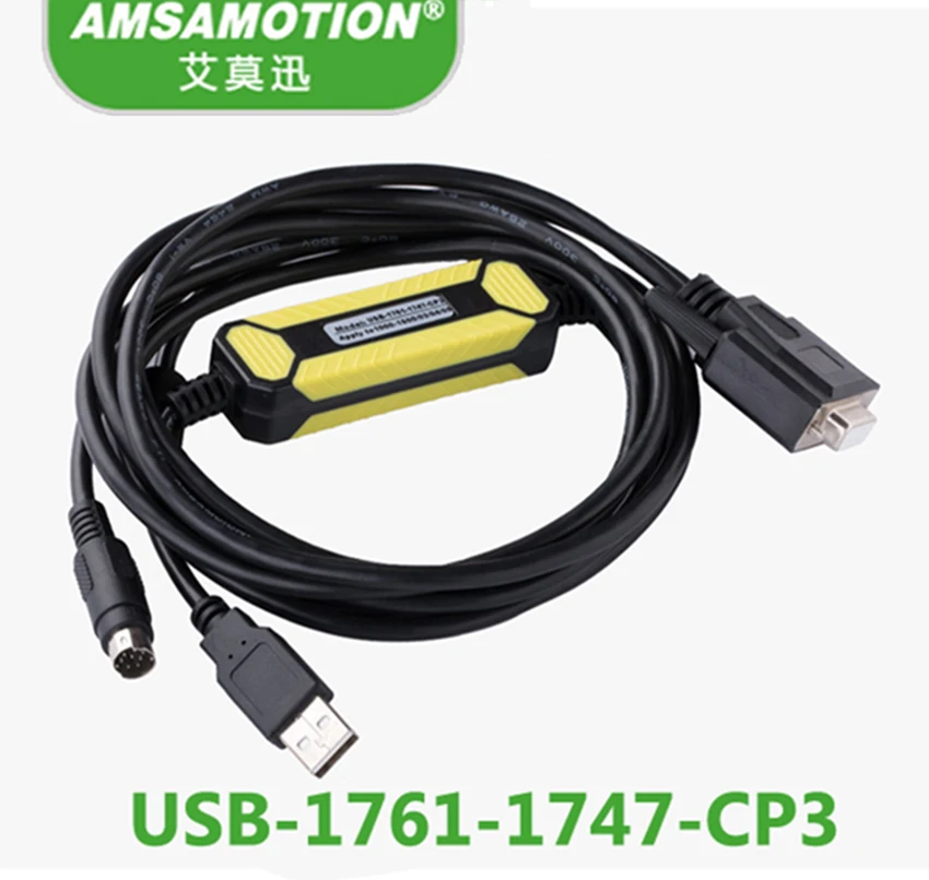 USB-1761-1747-CP3 кабель нового дизайна подходит Allen Bradley AB серии PLC Кабель для программирования Замена USB-1761-CBL-PM02