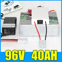 96V 40AH Lithium Battery Pack , 109.2V 4000W Electric bicycle Scooter solar energy Battery , Free BMS Charger Shipping
