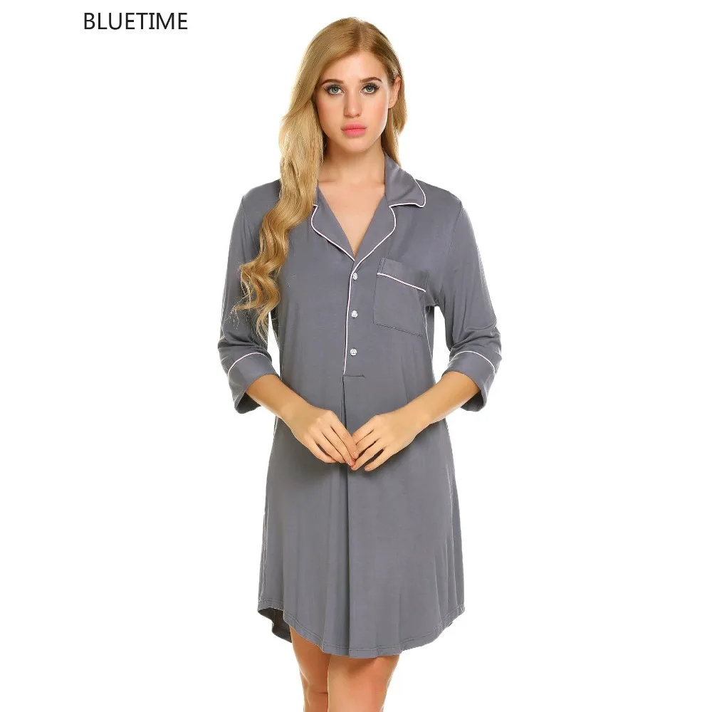 Aliexpress.com : Buy Women Sexy Night Dress Sleepwear Button Ruffles ...