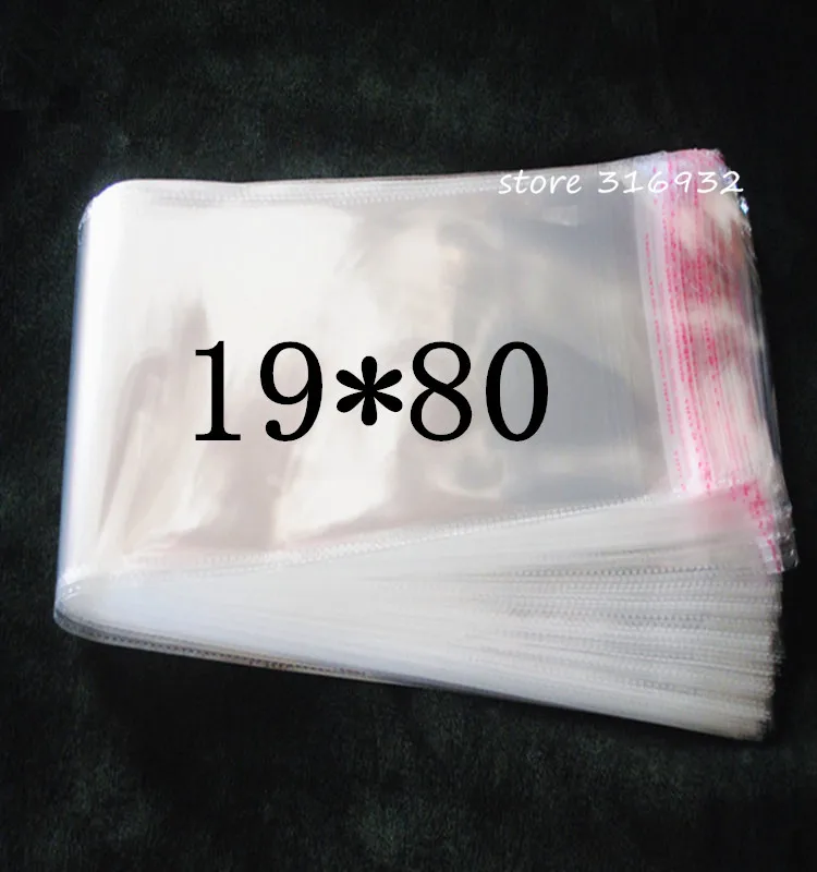 

Clear Resealable Cellophane/BOPP/Poly Bags 19*80cm Transparent Opp Bag Packing Plastic Bags Self Adhesive Seal 19*80 cm