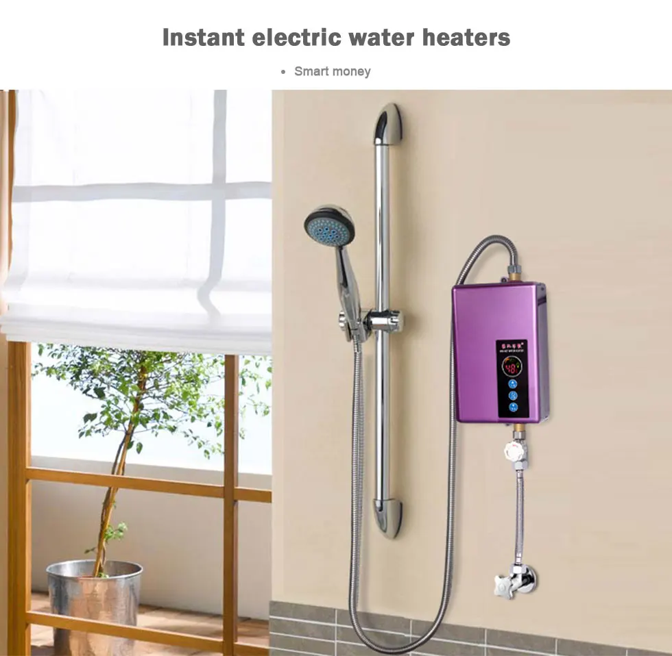Электрический водонагреватель кран бытовой водонагреватель ванной комнаты мгновенный Интеллектуальный скоростной горячий душ