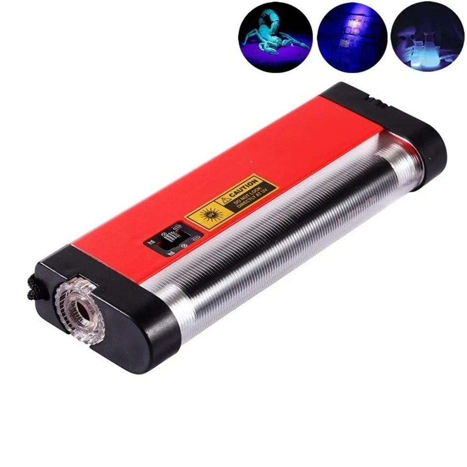 

Mini 2 in 1 Handheld Backlight 395nm UV LED Money Detector LED Flashlight Torch Lamp Counterfeit Currency Tester