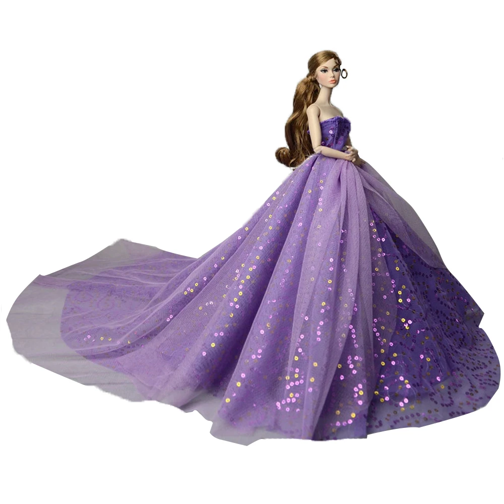 NK/один предмет; свадебное платье принцессы ручной работы; Благородные вечерние платья для куклы Барби; Модный дизайнерский наряд; лучший подарок для девочки; JJ