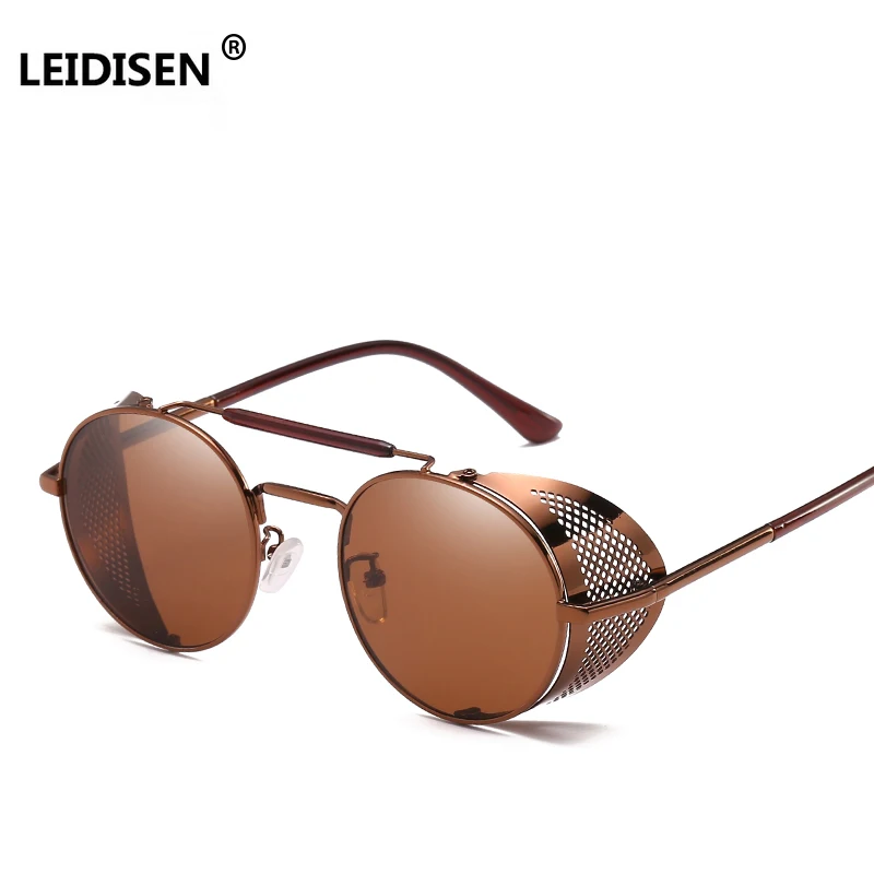 Солнцезащитные очки LEIDISEN в стиле стимпанк для мужчин и женщин 2018|brand sun glasses|designer