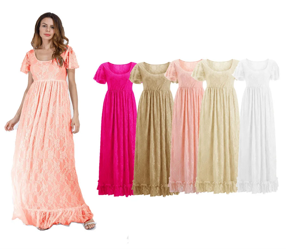 Длинное Макси-платье для беременных; платья для фотосессии; кружевные платья для беременных; реквизит для фотосессии; Одежда для беременных женщин
