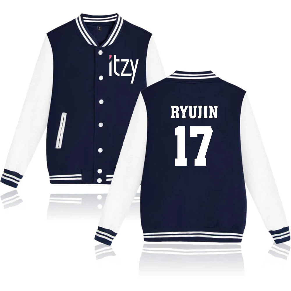 Itzy Idol Kpop comfortable New Arrival Baseball Jacket Keep Warm