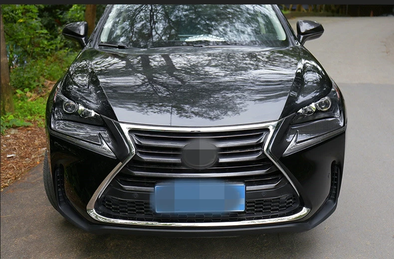Настоящие углерод волокна фары веки аксессуары передняя фара брови для Lexus NX