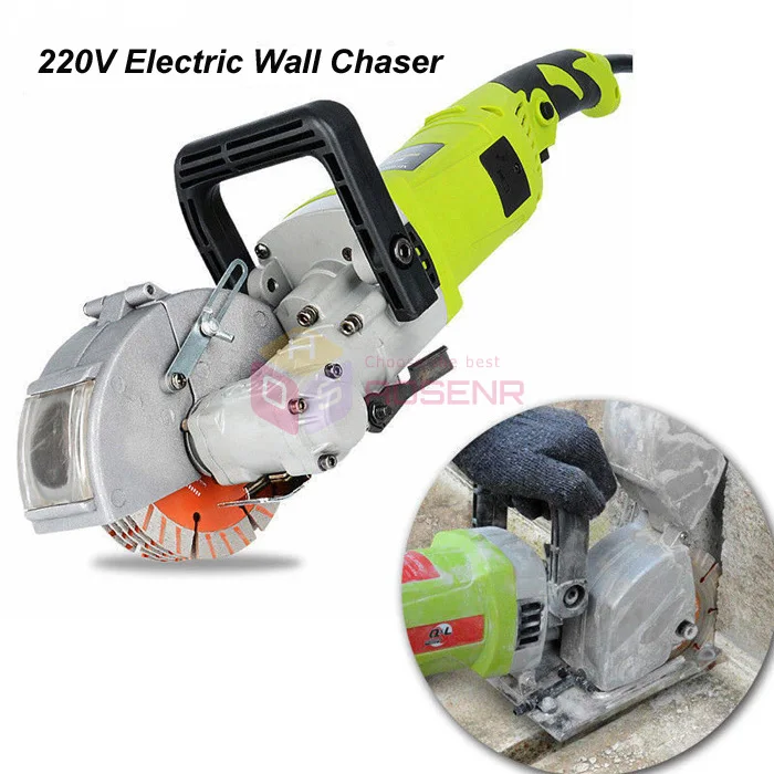 

220V 4KW Electric Wall Chaser Concrete Cement Cutting Grooving Machine Wall Groove 33mm