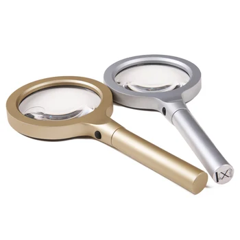 

High-magnification magnifying glass LED reading magnifying glass 10X hand-held magnifying glass maintenance identification