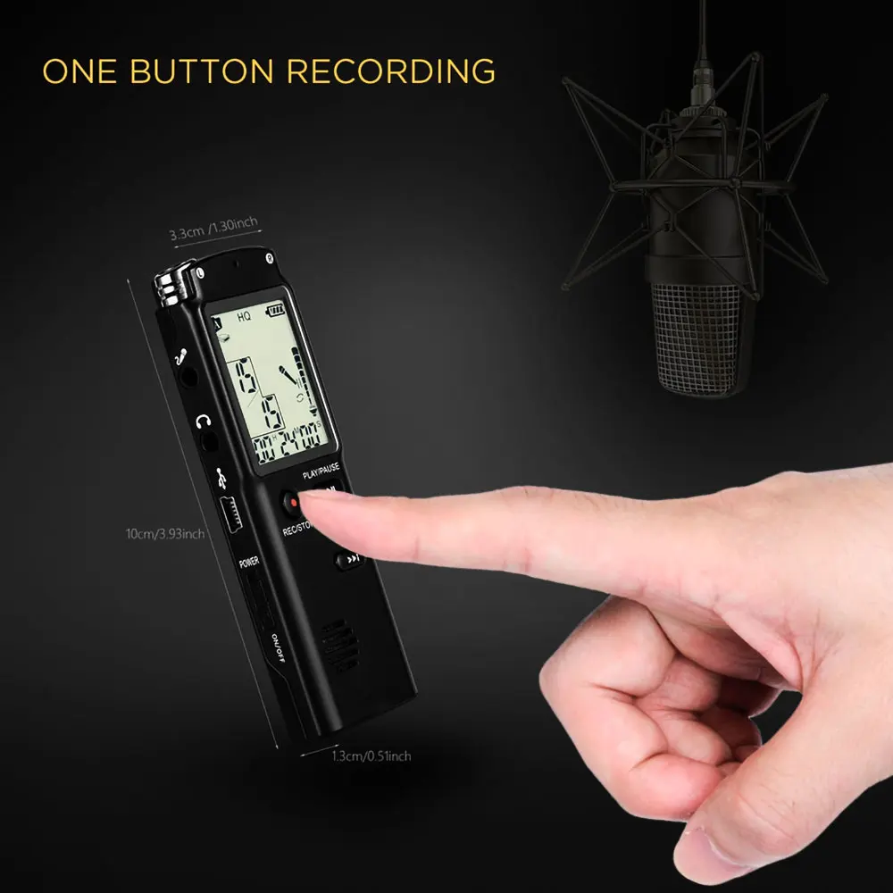 T60 16GB USB Pen Digital Voice Recorder Voice Activated Digital Audio Voice Recorder Mp3 player Dictaphone,Support TF-Card