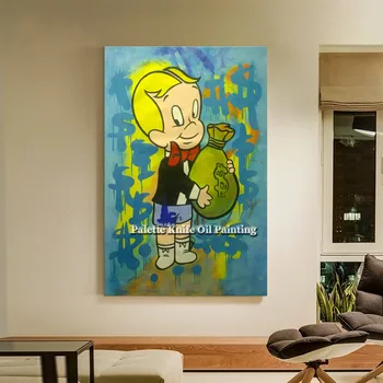 

Alec Graffiti pop art painting street art urban art money art on canvas Wall pictures for living room Home Decor wall decor0031