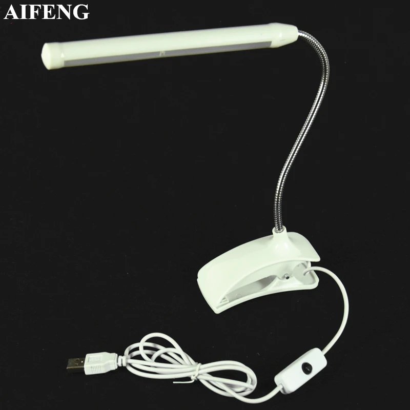 

AIFENG 13Leds Led Desk Lamp 5V USB Operated Desk Lamp Flexible Gooseneck With Clip Book Light For Children Bedroom Reading Light