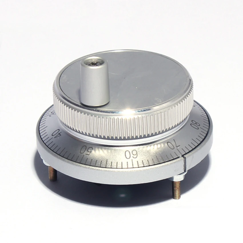 

CNC Pulser Handwheel 5V 6pin Pulse 100 Manual Pulse Generator Hand Wheel CNC Machine 60mm Rotary Encoder