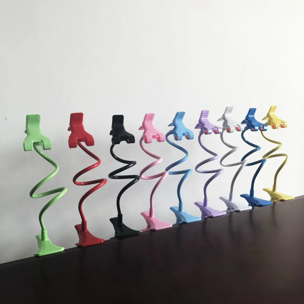 

360 Rotating Flexible Lazy Storage Holder Bed Desktop Long Arm Cell Phone Holder Stand Selfie Mount Bracket 3-7 Inch 1PC