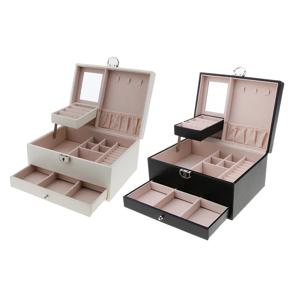Ring Box Personalized Moden Engagement Wedding Leather Jewelry Storage Box