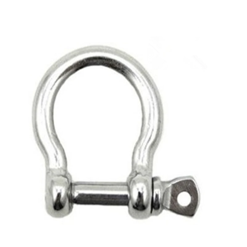 D Shape Stainless Steel Anchor Shackle Outdoor Rope Paracord Bracelet Buckle