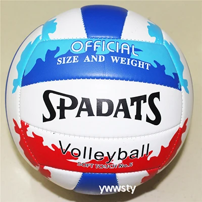 YUYU качественный Профессиональный волейбольный мяч Официальный Размер 5 PU материал мягкий на ощупь матч волейбольные мячи Крытый Волейбольный мяч для тренировок - Цвет: white blue blue red