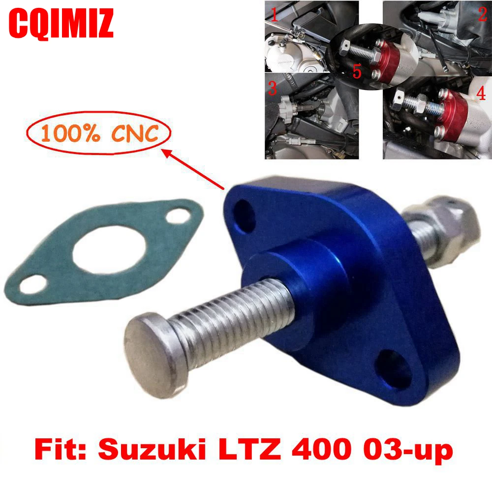 Blue Motorcycle ATV Refit DIY Manual Cam Timing Chain Tensioner For Suzuki  LTZ 400 03-up