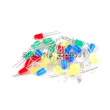 5 Тип* 40 шт = 200 шт 5 мм светодиодный красный белый зеленый синий желтый светодиодный пакет, светоизлучающий пакет диодов