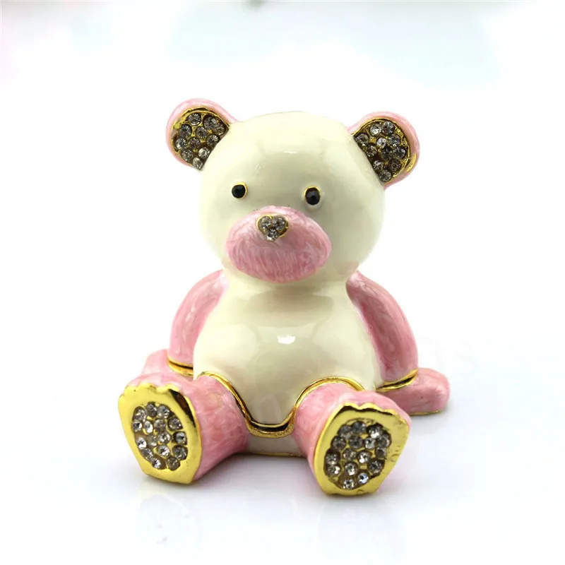 Free Shipping Animal Design Bear Shaped Trinket Box Jewelry Box