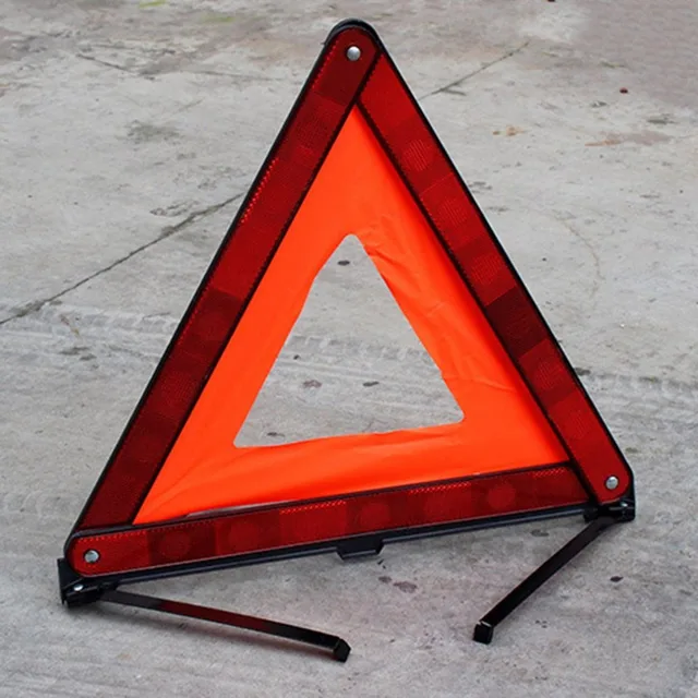 Practical Car Stop Sign Tripod Road Flasher Triangle Emergency