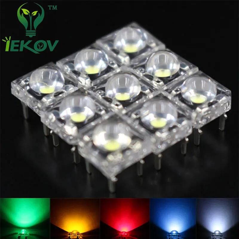 500pcs LEDS 5mm Piranha Super Flux LED 100 EACH Red Green Blue White ...