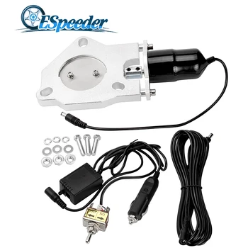 

ESPEEDER 2.5" Car Modified Exhaust Parts Stainless Steel Headers Electric Exhaust Cutout Cut Out Valve Kit With Manually Switch