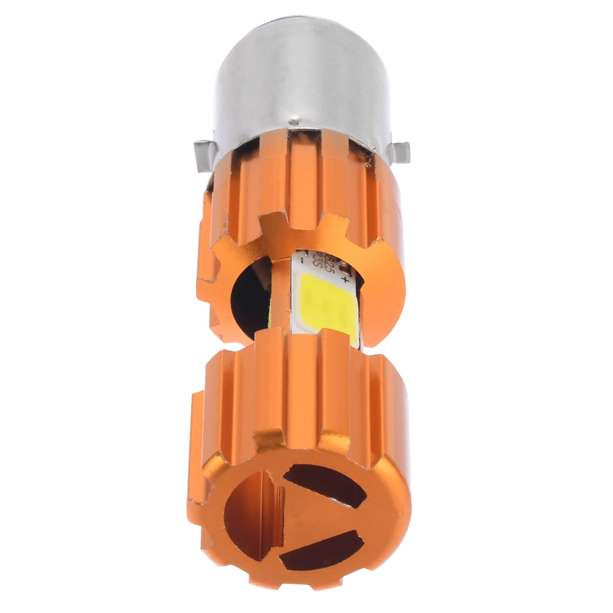 Mayitr 1pc BA20D COB LED Motorcycle Hi/Lo Headlight Head Lamp Bulb White 6500K for Motercycle Signal Lamp