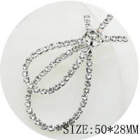 Взрыв 5 шт./lot5.1*3,5 MMRhinestone Pin Пряжка украшения из ткани аксессуары модные изысканные аксессуары для волос ручной работы Металл - Цвет: Silver-4