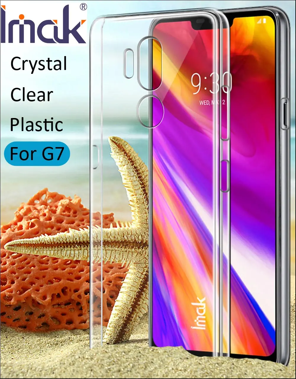 

Imak Air Crystal Clear Transparent Case For LG G7 ThinQ Hard PC Plastic Cover