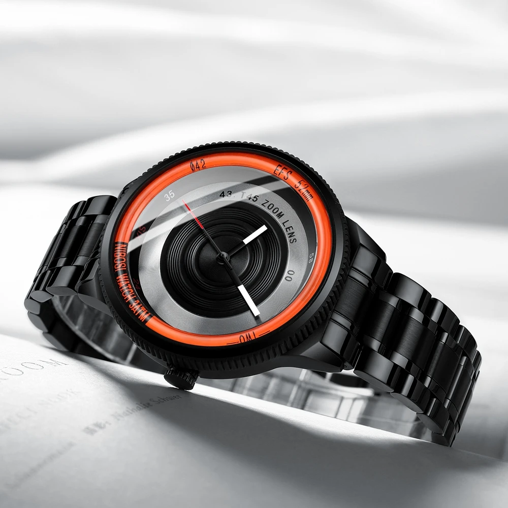 NIBOSI Luxury Men Watch Women Unique Creative Photographer Style Unisex Waterproof Quartz Wrist Watch Sport Relogio Masculino