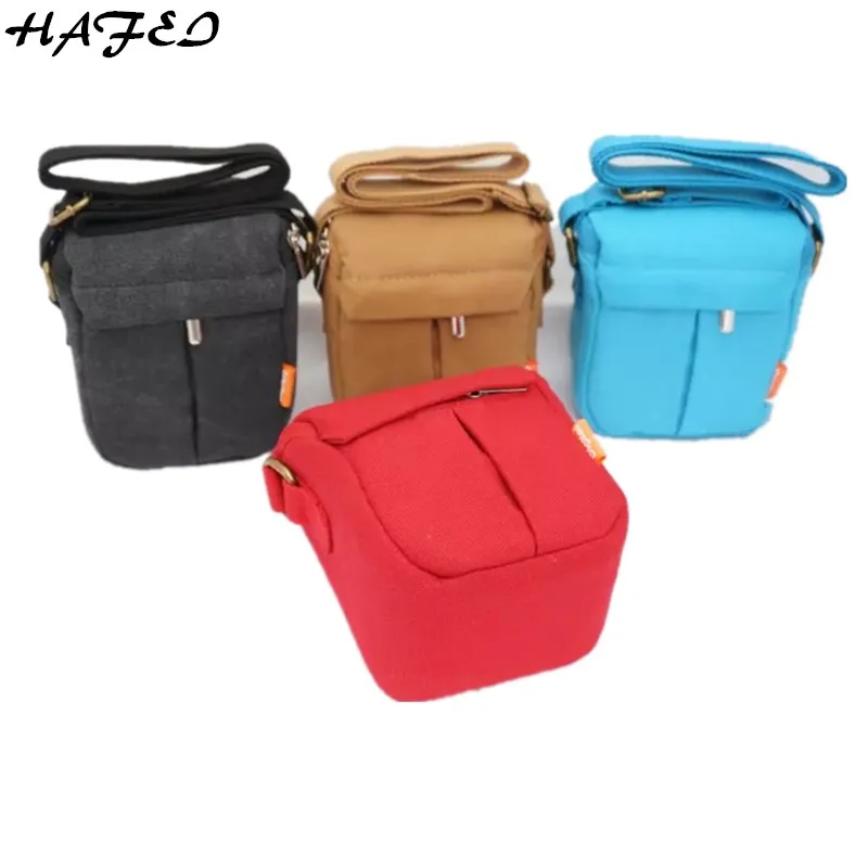 

HAFEI Canvas Camera Bag Case for Canon EOS M10 M2 M3 Sony RX100 RX100 M3 for Nikon Panasonic All Micro Single Camera