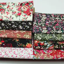 Хлопок элегантный пасторальный большие маленькие цветы цветочный тонкий вельвет ткань для DIY Одежда Платье рубашка домашний декор ручной работы ремесло