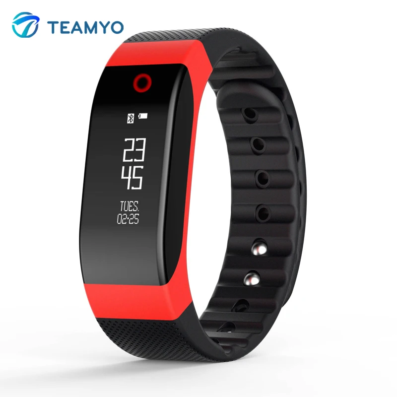 Teamyo OLED Display Smart Band Heart Rate Monitor Fitness Tracker Colorful Breathing Light SmartBand for iOS