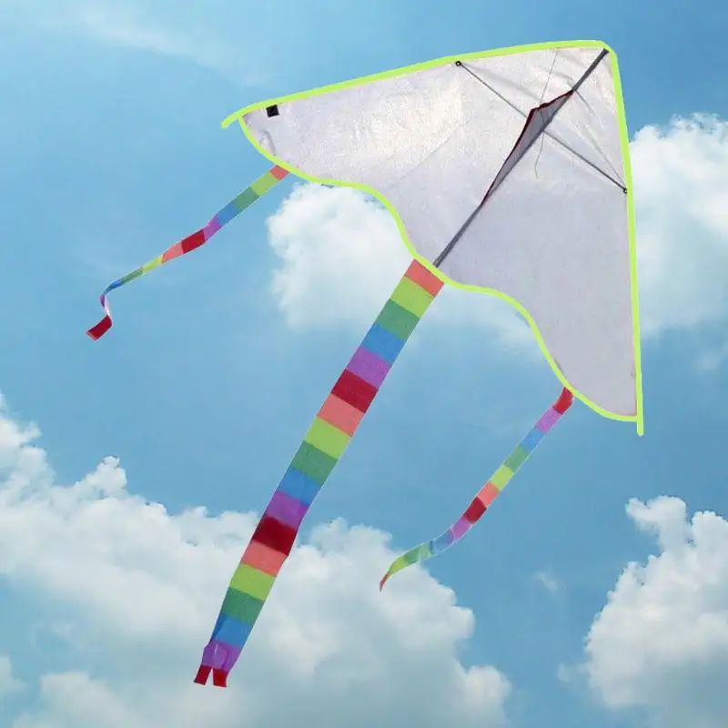 DIY Painting Kite Outdoor Sport Parachute Flying Papalote Toy Kite Fly Kite nylon ripstop without Handle